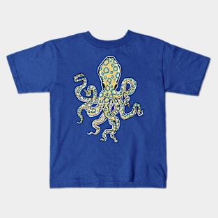 Blue Ring Octopus Kids T-Shirt